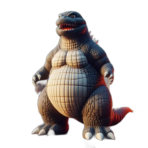 creature, animal, dragon, 3d render transparent PNG cut-out