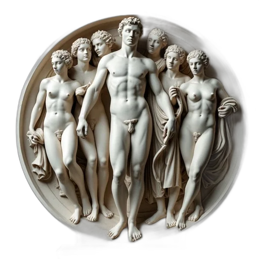 jewelry, classical, marble, sculpture transparent PNG cut-out