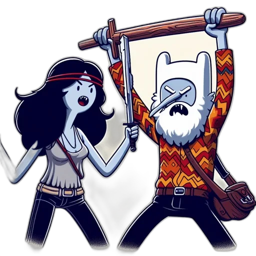 staff, cartoon, comic book art, concept art transparent PNG cut-out