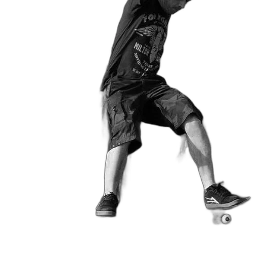 staff, photorealistic, 3d render, skateboarder transparent PNG cut-out