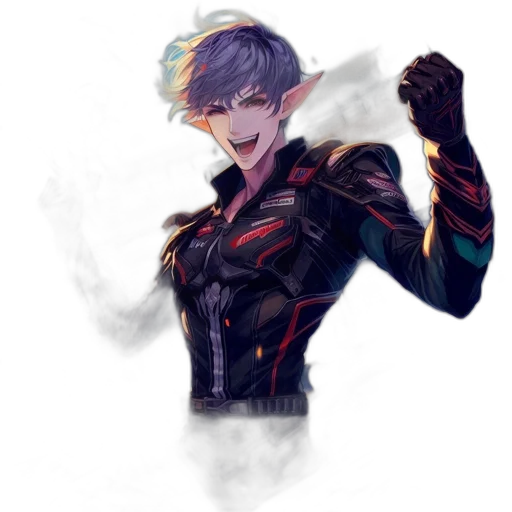 weapon, staff, mask, jacket transparent PNG cut-out