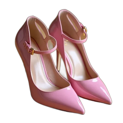 shoes, 3d render, photorealistic, pastel transparent PNG cut-out