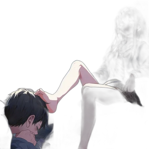 dress, shoes, creature, hair transparent PNG cut-out