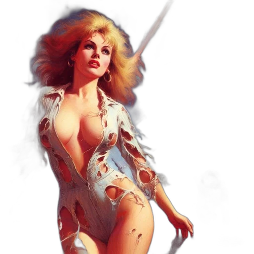 sword, dress, weapon, fantasy art transparent PNG cut-out