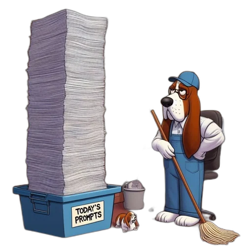 office, setting, blue-uniformed, canine transparent PNG cut-out