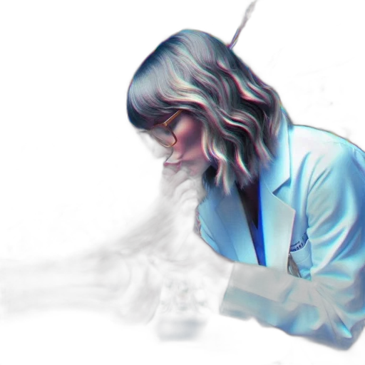staff, jacket, weapon, hair transparent PNG cut-out