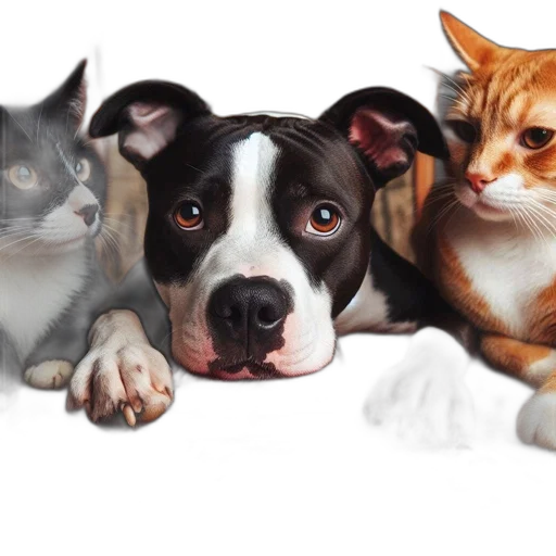animal, photorealistic, dog, two transparent PNG cut-out