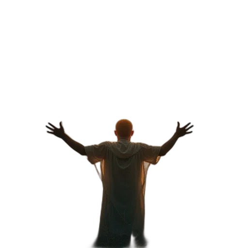 staff, jacket, creature, crown transparent PNG cut-out