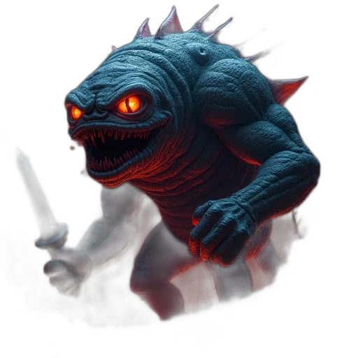 dragon, creature, staff, animal transparent PNG cut-out
