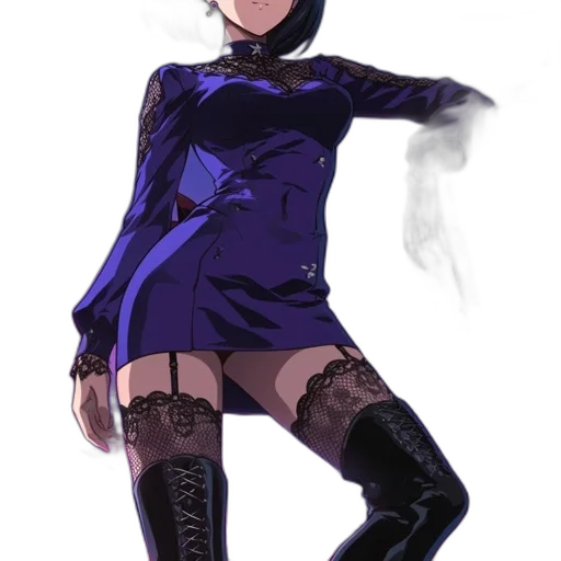 dress, staff, jacket, weapon transparent PNG cut-out