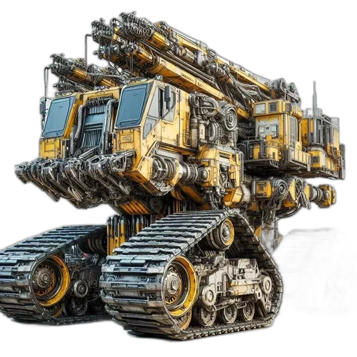 robot, weapon, car, concept art transparent PNG cut-out