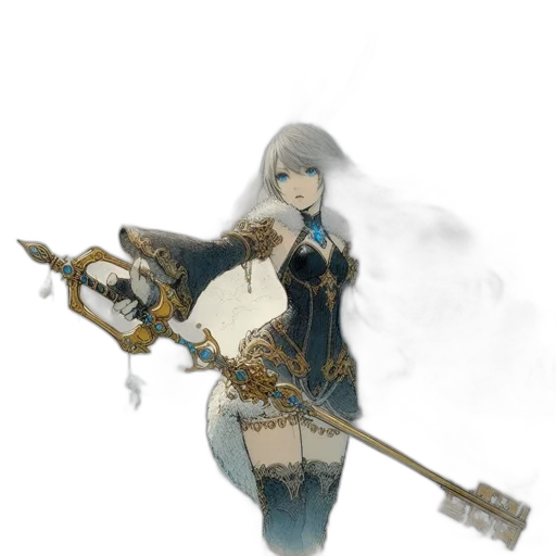 weapon, sword, staff, robot transparent PNG cut-out