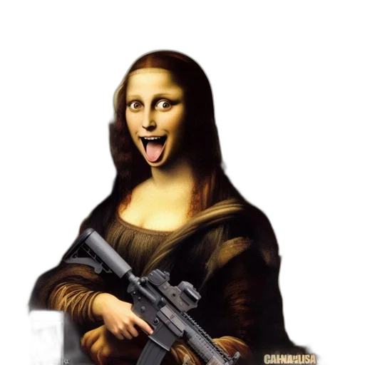 weapon, face, animal, creature transparent PNG cut-out