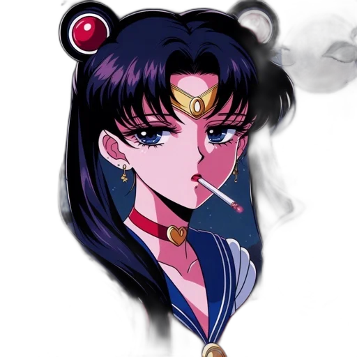 staff, jewelry, anime, vaporwave transparent PNG cut-out
