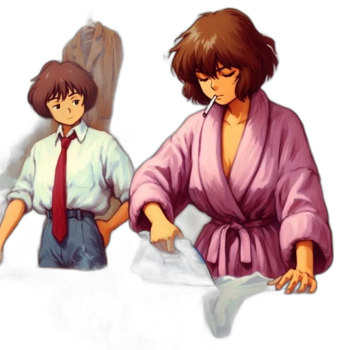 jacket, concept art, vaporwave, pixel art transparent PNG cut-out