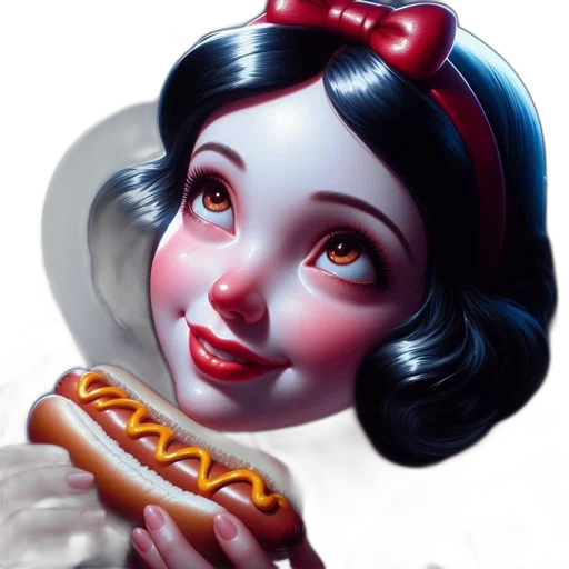 food, face, robot, photorealistic transparent PNG cut-out