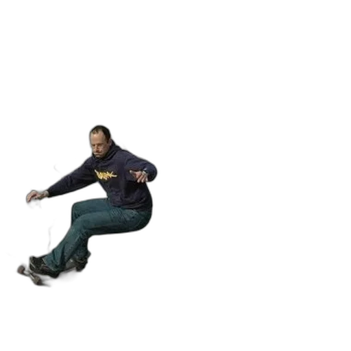 jacket, creature, staff, shoes transparent PNG cut-out