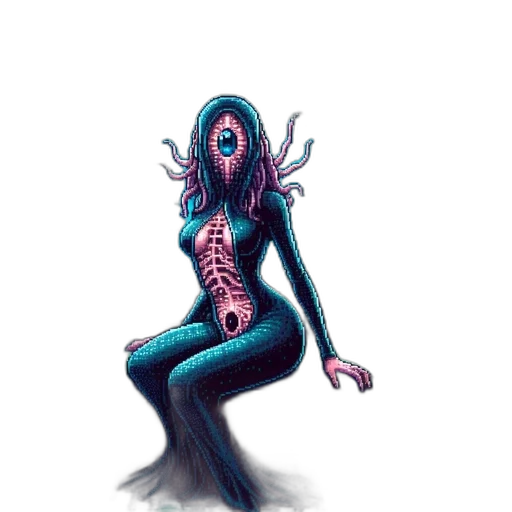 creature, robot, dress, mask transparent PNG cut-out