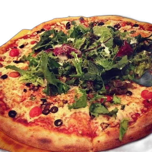 food, 3d render, photorealistic, pizza transparent PNG cut-out