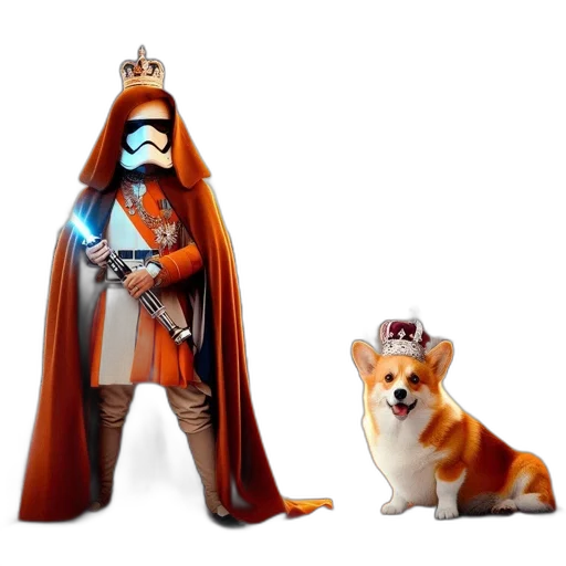 staff, crown, animal, concept art transparent PNG cut-out