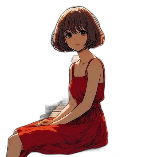dress, face, robot, creature transparent PNG cut-out