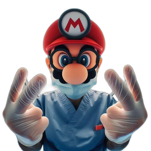 staff, mask, face, 3d render transparent PNG cut-out
