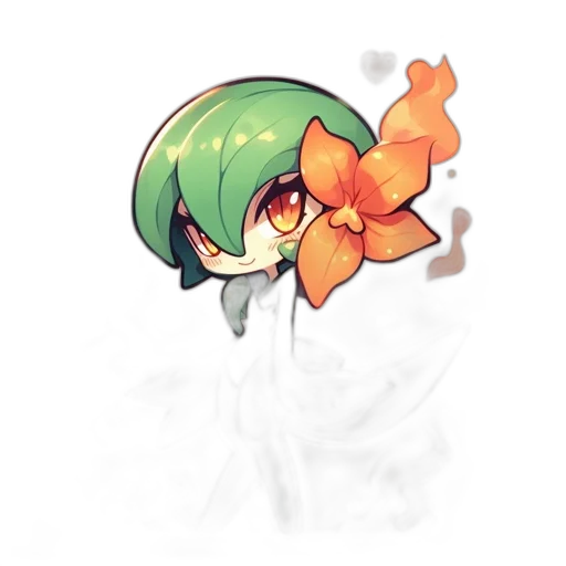 flower, staff, weapon, mask transparent PNG cut-out