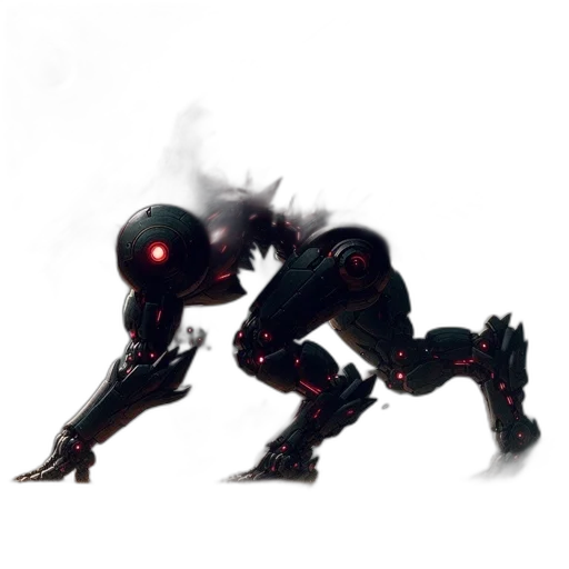 robot, creature, weapon, mask transparent PNG cut-out