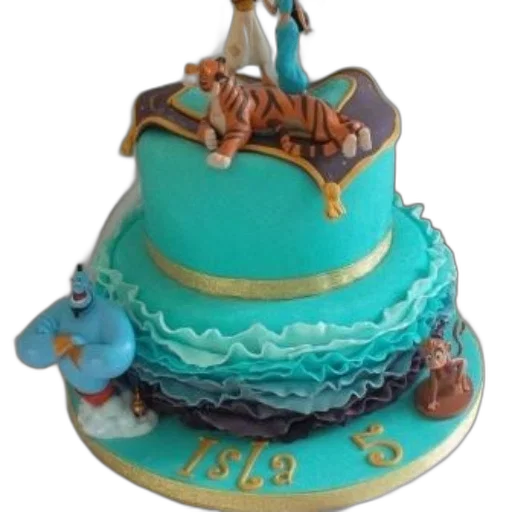 3d render, underwater, two-tiered, cake transparent PNG cut-out