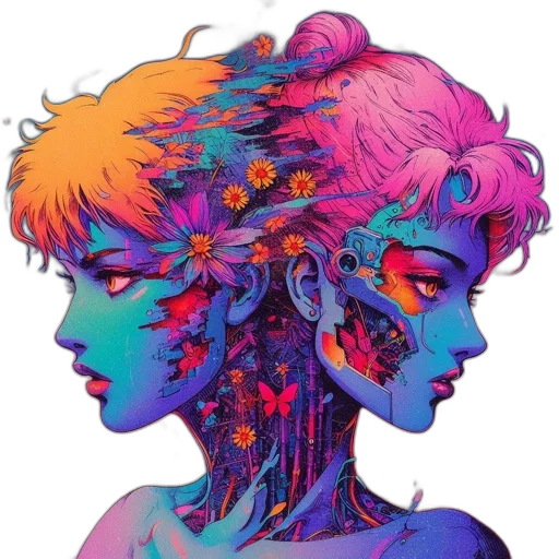 mask, face, crown, cyberpunk transparent PNG cut-out
