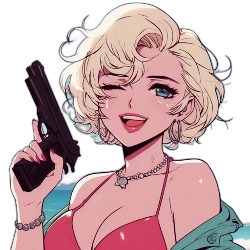 weapon, cartoon, anime, comic book art transparent PNG cut-out