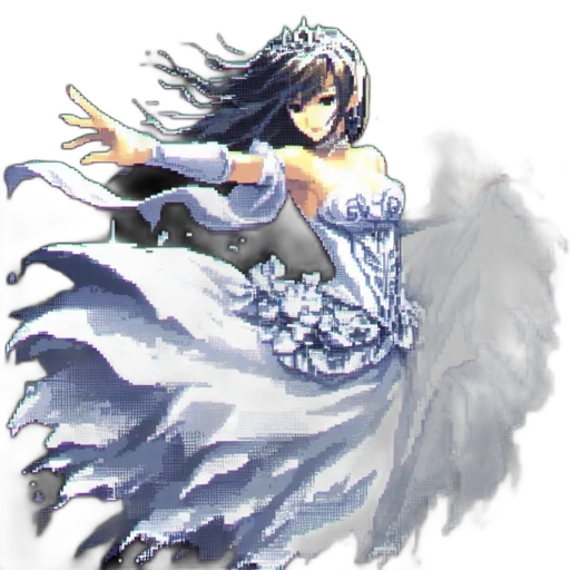 dress, crown, staff, concept art transparent PNG cut-out