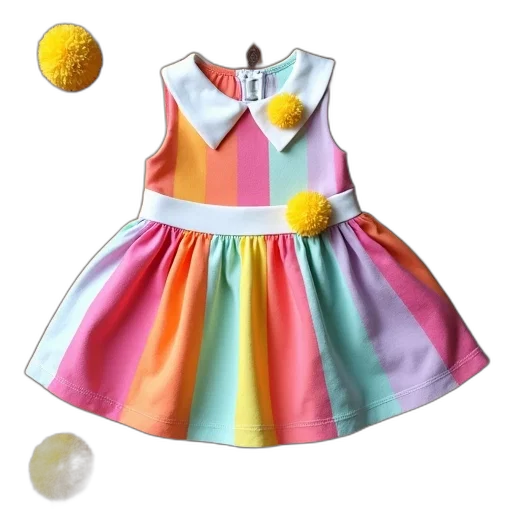 dress, colorful, neon, pastel transparent PNG cut-out