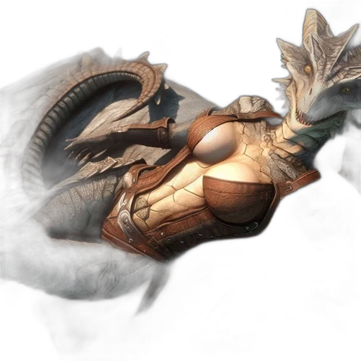 dragon, weapon, creature, mask transparent PNG cut-out