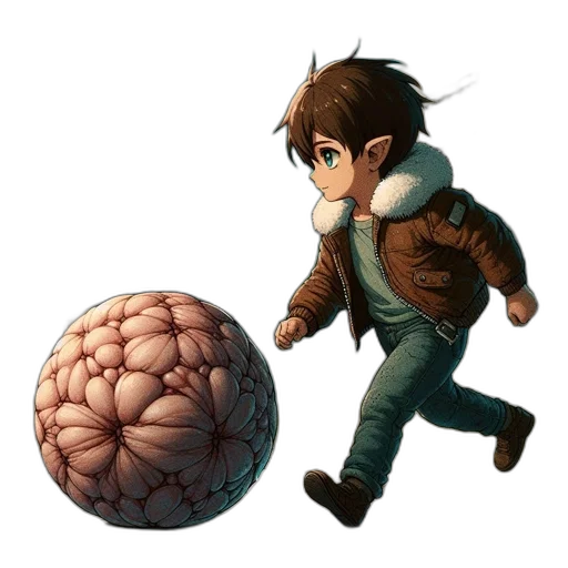 jacket, umbrella, creature, concept art transparent PNG cut-out