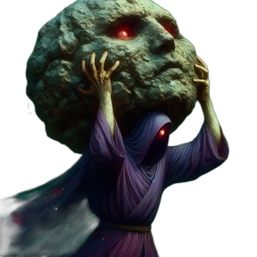mask, creature, face, staff transparent PNG cut-out