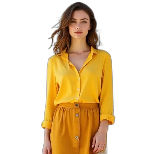 dress, jacket, golden, neon transparent PNG cut-out