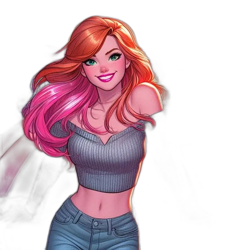 comic book art, concept art, cartoon, fantasy art transparent PNG cut-out