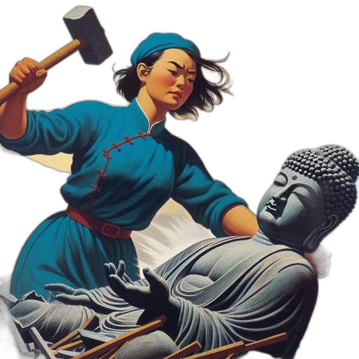 staff, weapon, photorealistic, oil painting transparent PNG cut-out