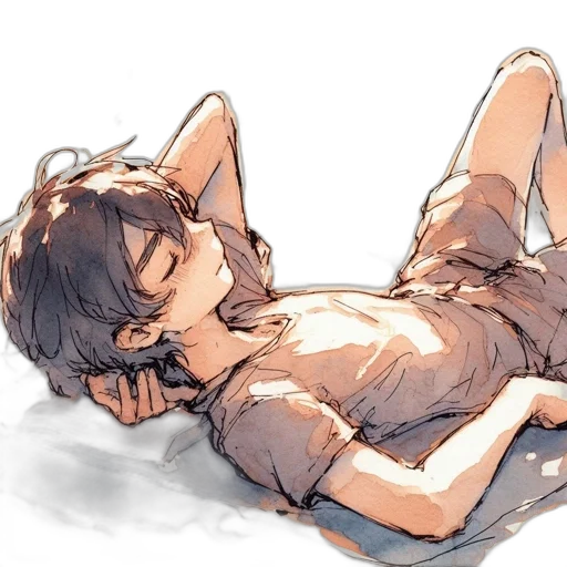 creature, watercolor, anime, concept art transparent PNG cut-out