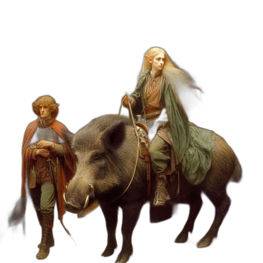 animal, concept art, fantasy art, pixel art transparent PNG cut-out