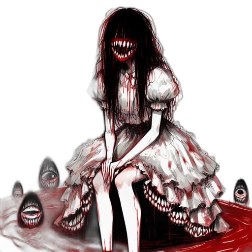 dress, creature, mask, face transparent PNG cut-out