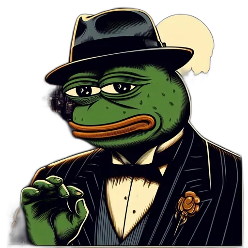hat, anthropomorphic, frog, tuxedo transparent PNG cut-out