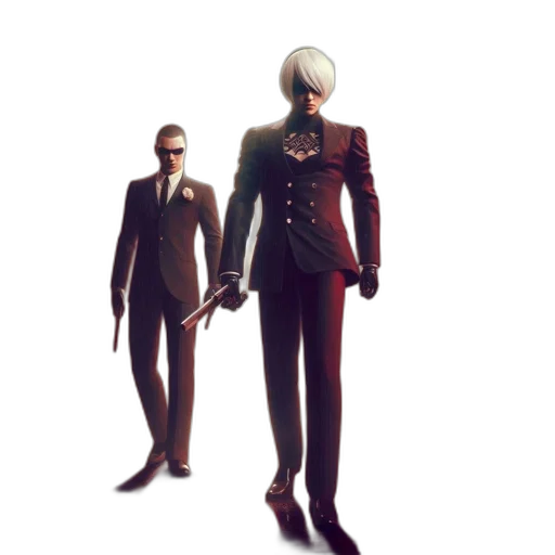 staff, jacket, robot, concept art transparent PNG cut-out