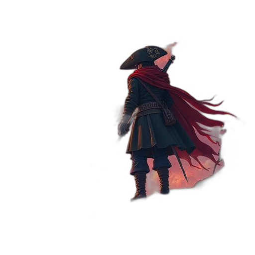 mask, hat, jacket, dress transparent PNG cut-out