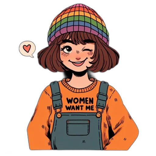hat, jacket, dress, face transparent PNG cut-out