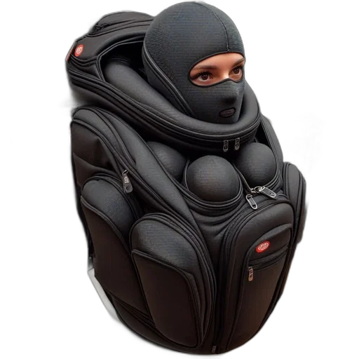 mask, jacket, face, robot transparent PNG cut-out