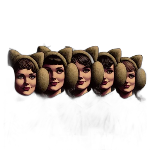 crown, hat, face, mask transparent PNG cut-out