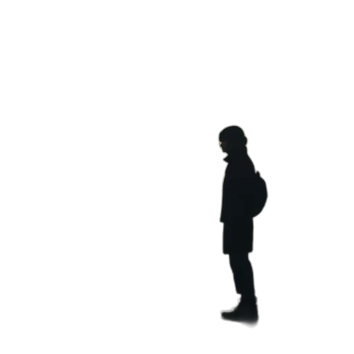 jacket, staff, face, robot transparent PNG cut-out