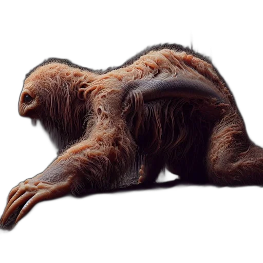 creature, animal, hair, staff transparent PNG cut-out